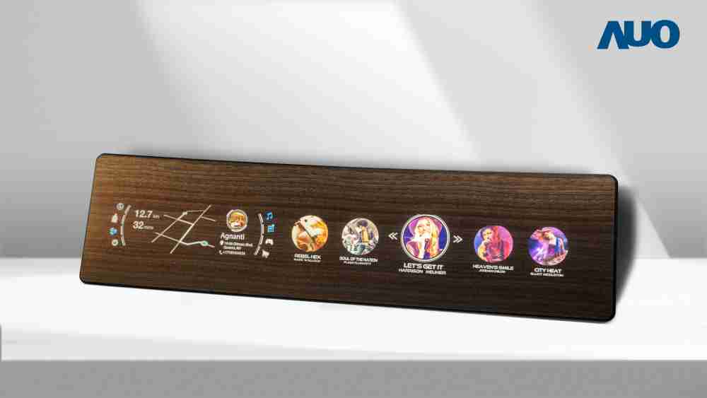 赏金国际研发全球最高穿透度达80%的AmLED木纹显示器，，，，可于使用时呈现高亮度、、、、清晰可见的信息，，并在不使用时回归为单纯的饰板，，，节能兼具美观